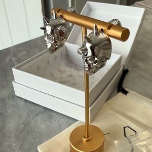 OLUV Jewelry Skull Earrings